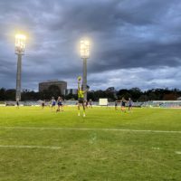 East Fremantle and Claremont played in the first WAFLW game at the WACA Ground. Image: WA Cricket Media