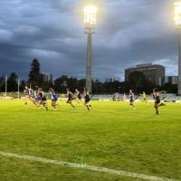 East Fremantle and Claremont played in the first WAFLW game at the WACA Ground. Image: WA Cricket Media